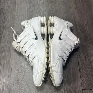 Nike | Shoes | Nike Shox Nz 29 White Leather Black Swoosh  display picture 2